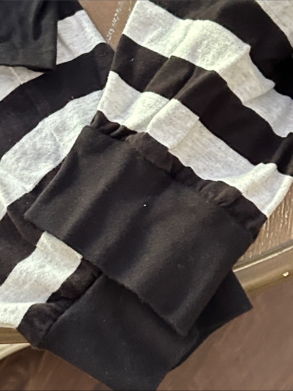 Adult Black Halloween Trick or Treat Skeleton Pajama Set - Picture 4 of 7